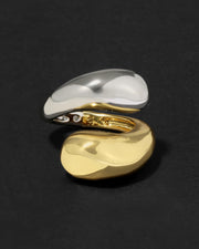 Molten Two-Tone Dome Ring - Photo 1