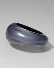 Puffy Lucite Tapered Bangle Bracelet- Frozen Mist - Photo 1