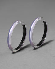 Skinny Lucite Hoop Earring- Aurora - Photo 1
