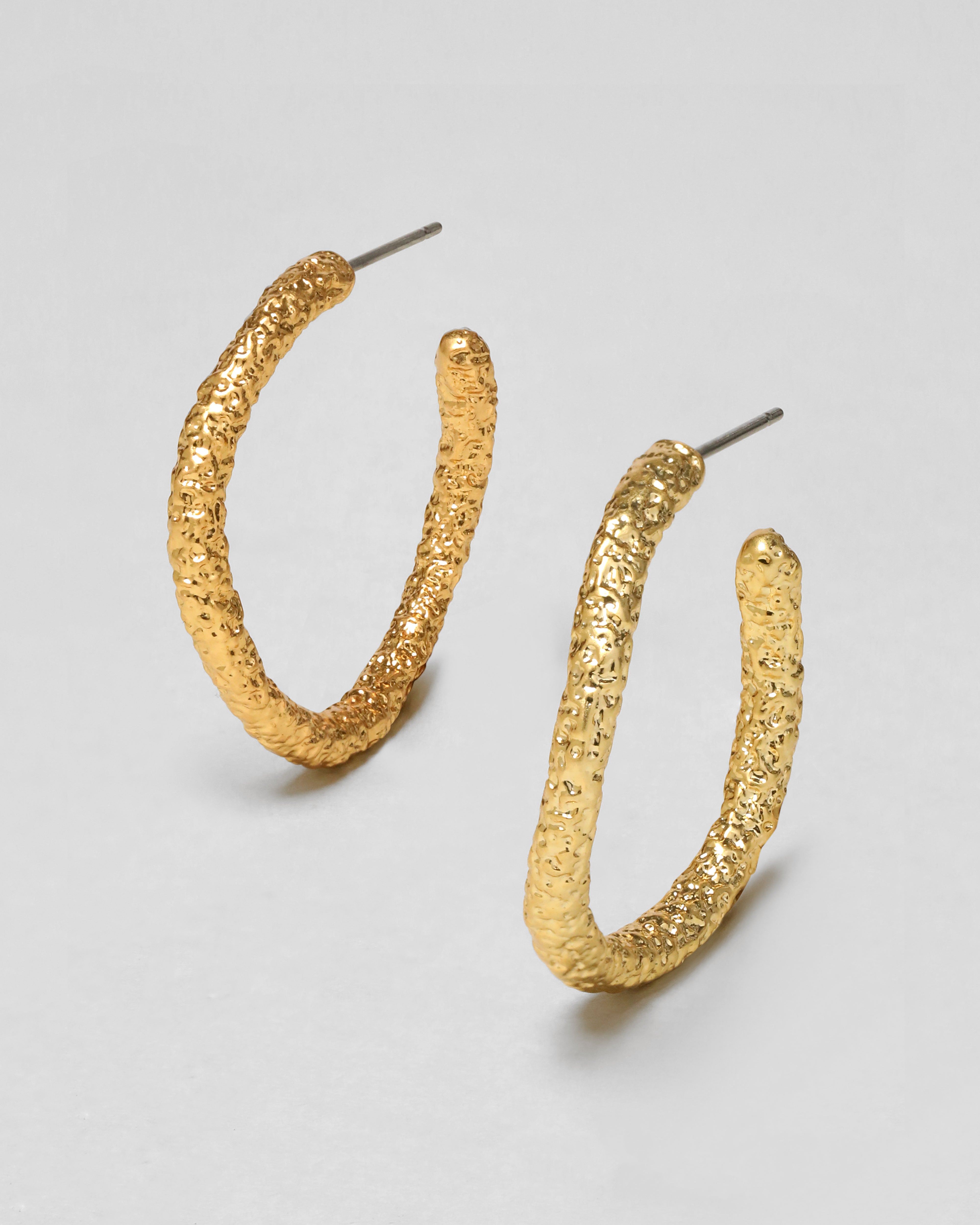 14k Gold Platted Hoop Earrings