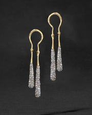 Solanales Crystal Coiled Tear Drop Earring - Photo 1