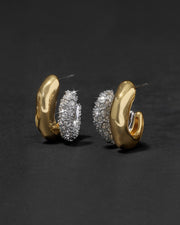 Solanales Crystal Double Hoop Earring - Photo 1