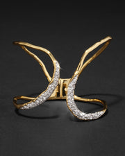 Solanales Crystal Freeform Hinge Cuff Bracelet - Photo 1