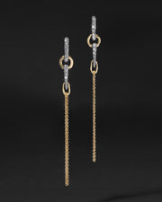 Solanales Crystal Spear Chain Drop Earring - Photo 1