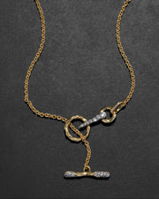 Solanales Crystal Pavé Small Toggle Necklace - Photo 1