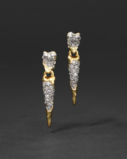 Solanales Crystal Spear Drop Earring - Photo 1