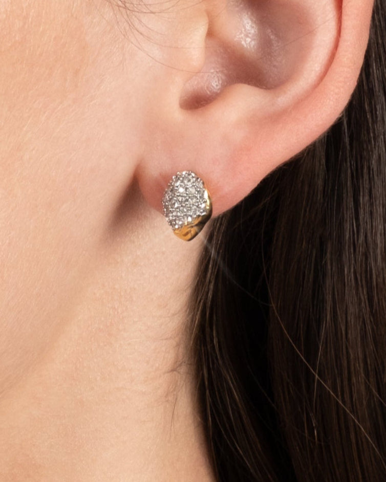 Solanales Crystal Tiny Pebble Stud Earring - Photo 2