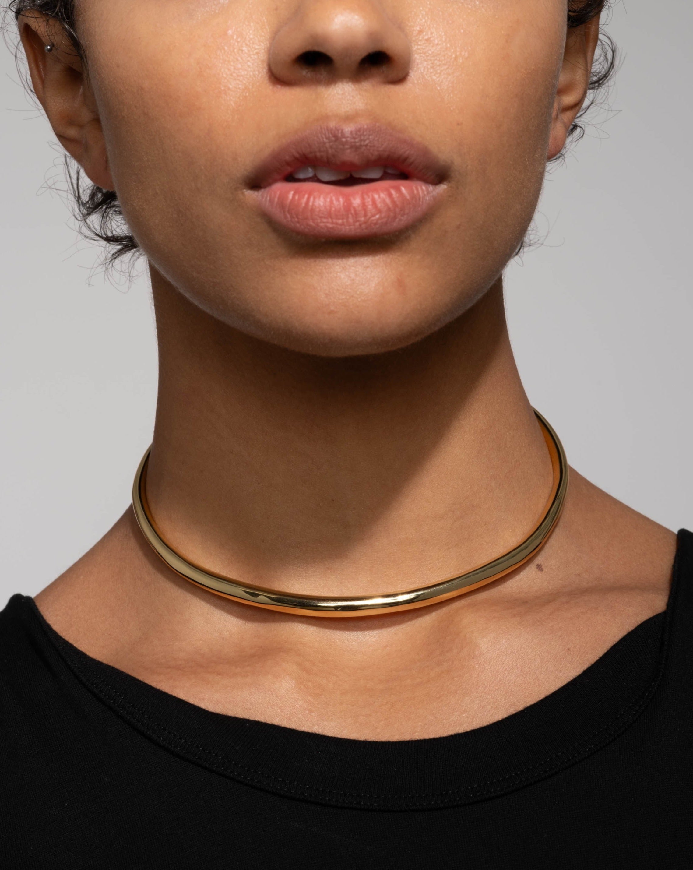 Thin Collar Necklace - Gold