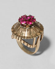 Vintage 1930s 18k Gold & Ruby Ring - Photo 1