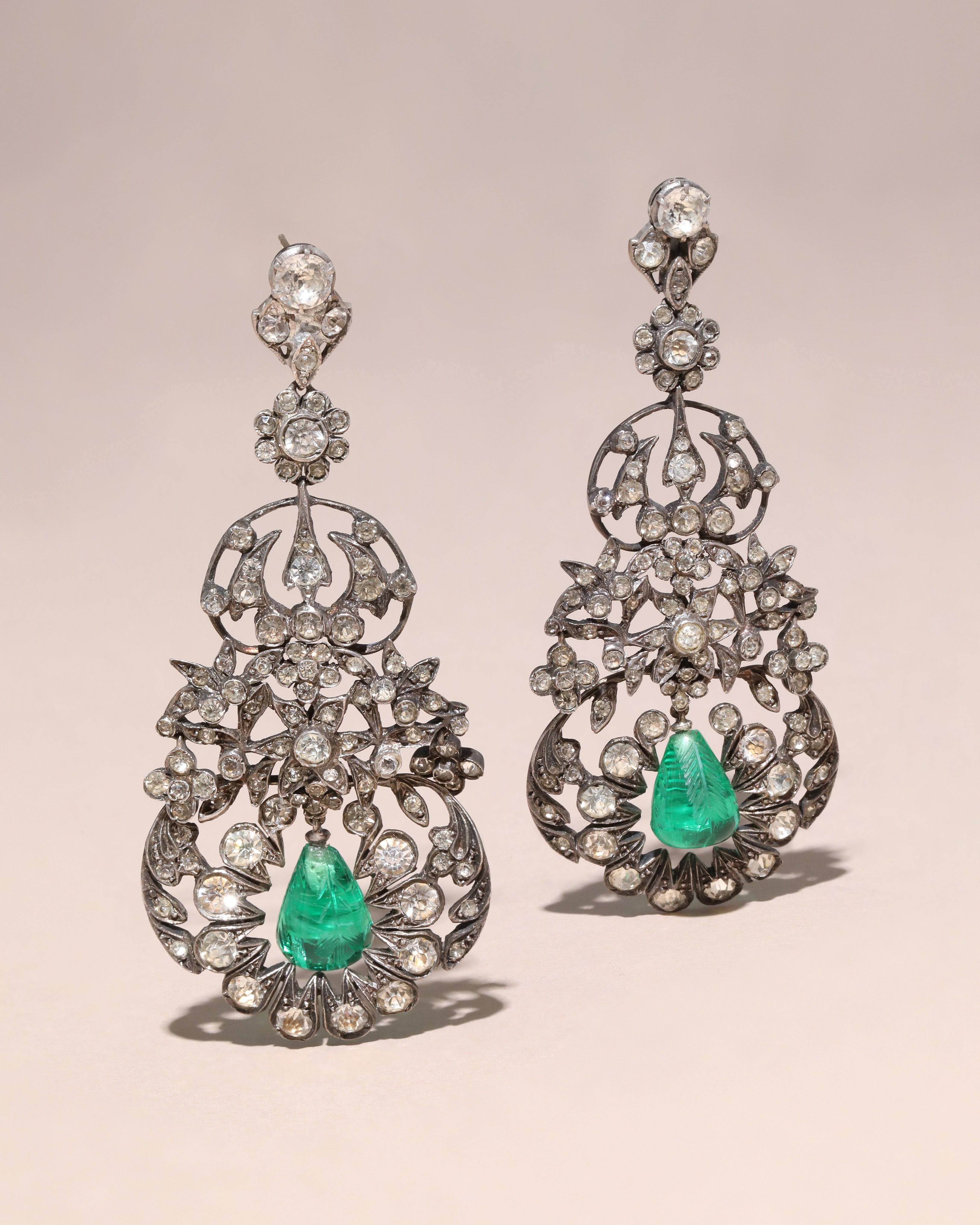 Antique sterling silver earrings deals