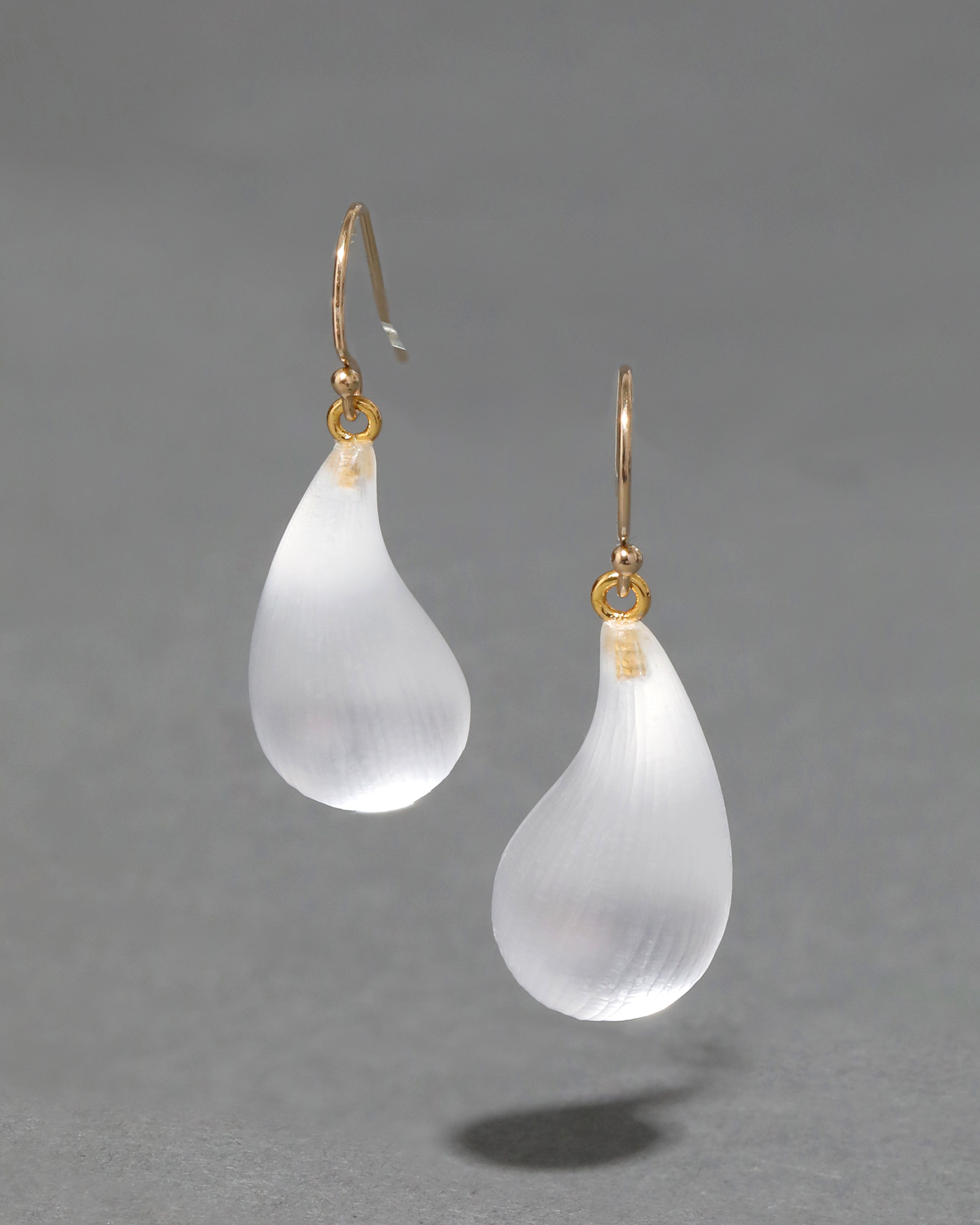 Silver Lucite Dewdrop Earrings Silver Dewdrop Earrings
