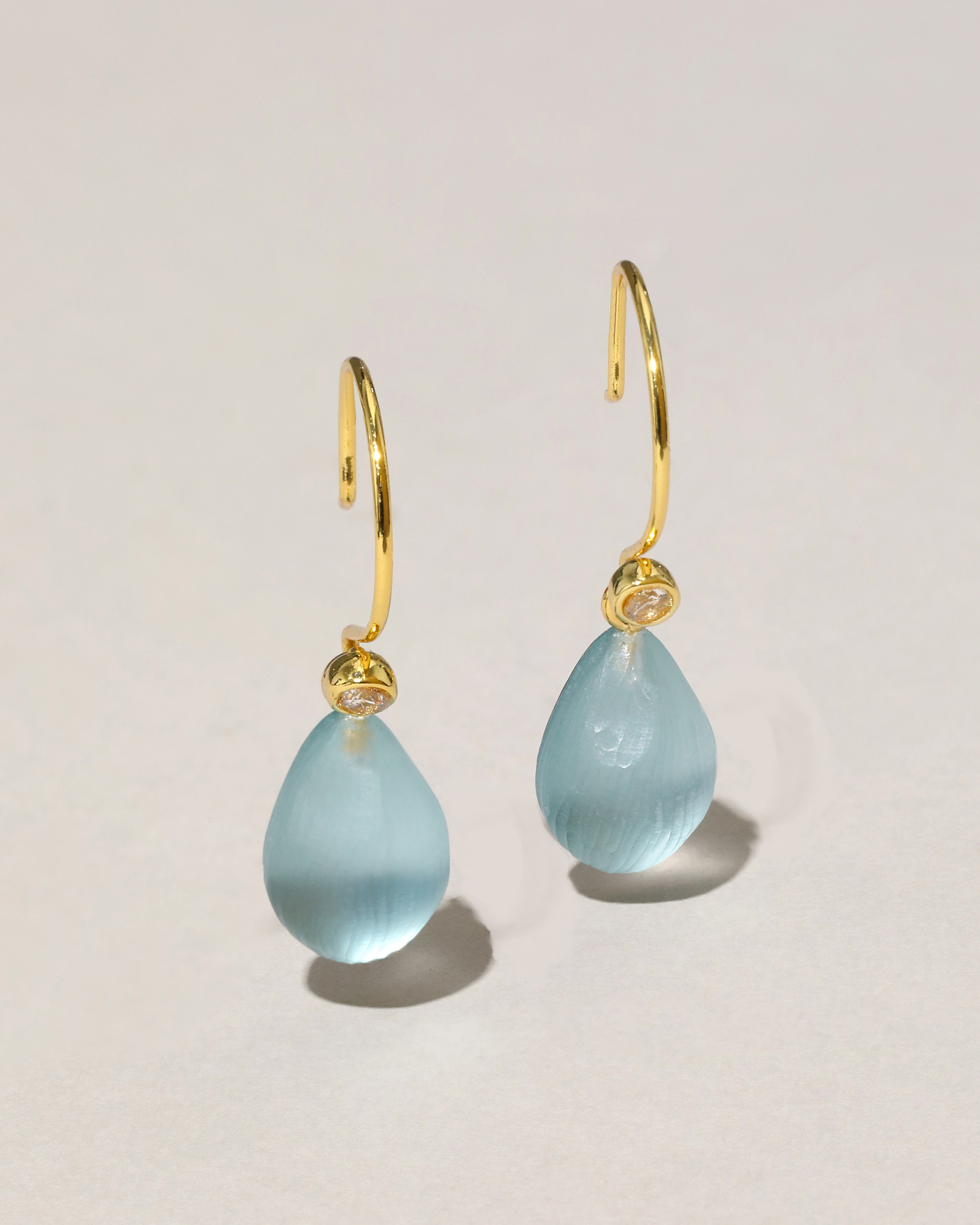 Alexis Bittar Teardrop Drop Earrings Clear