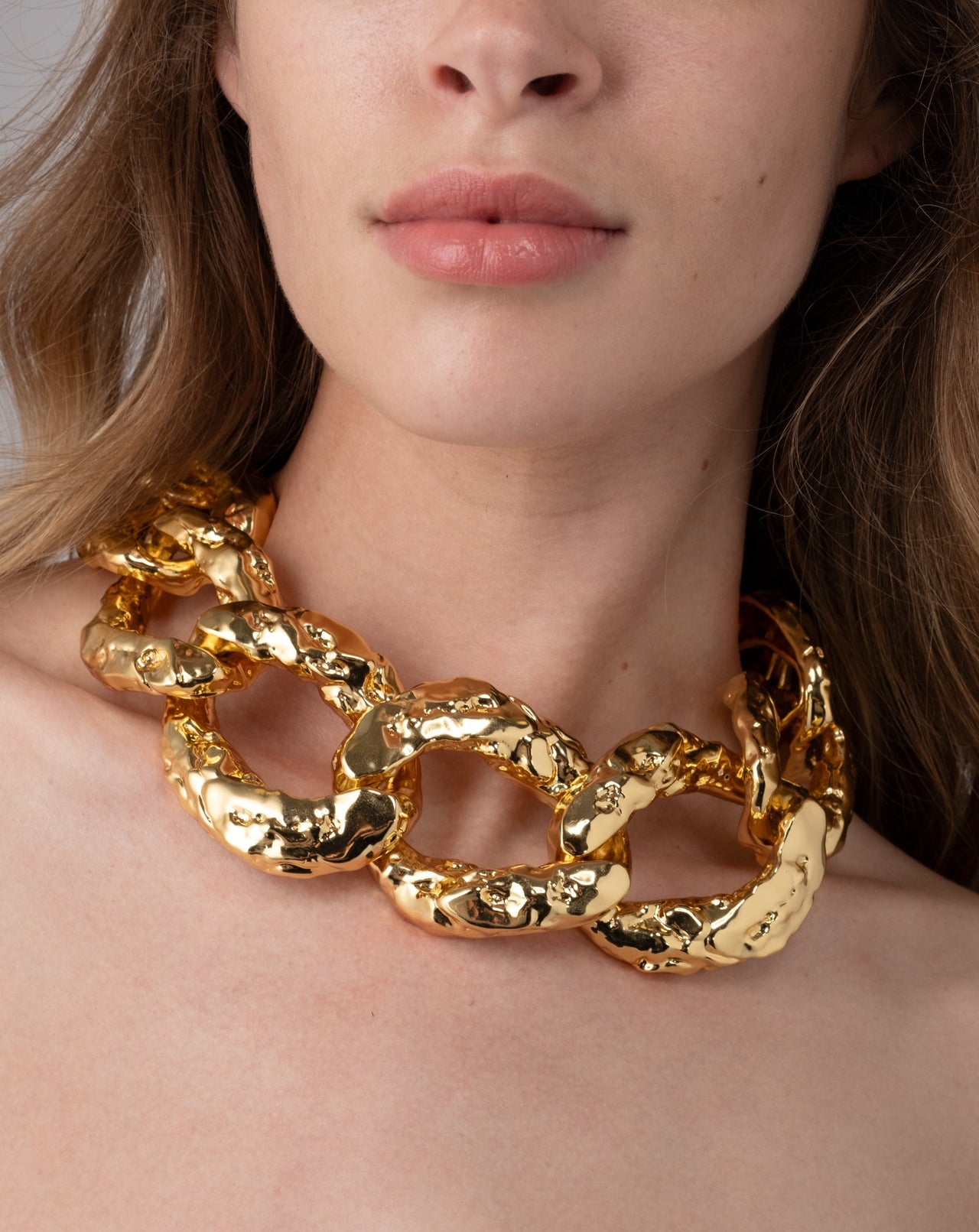 Brut Gold Curb Link Necklace - Photo 2