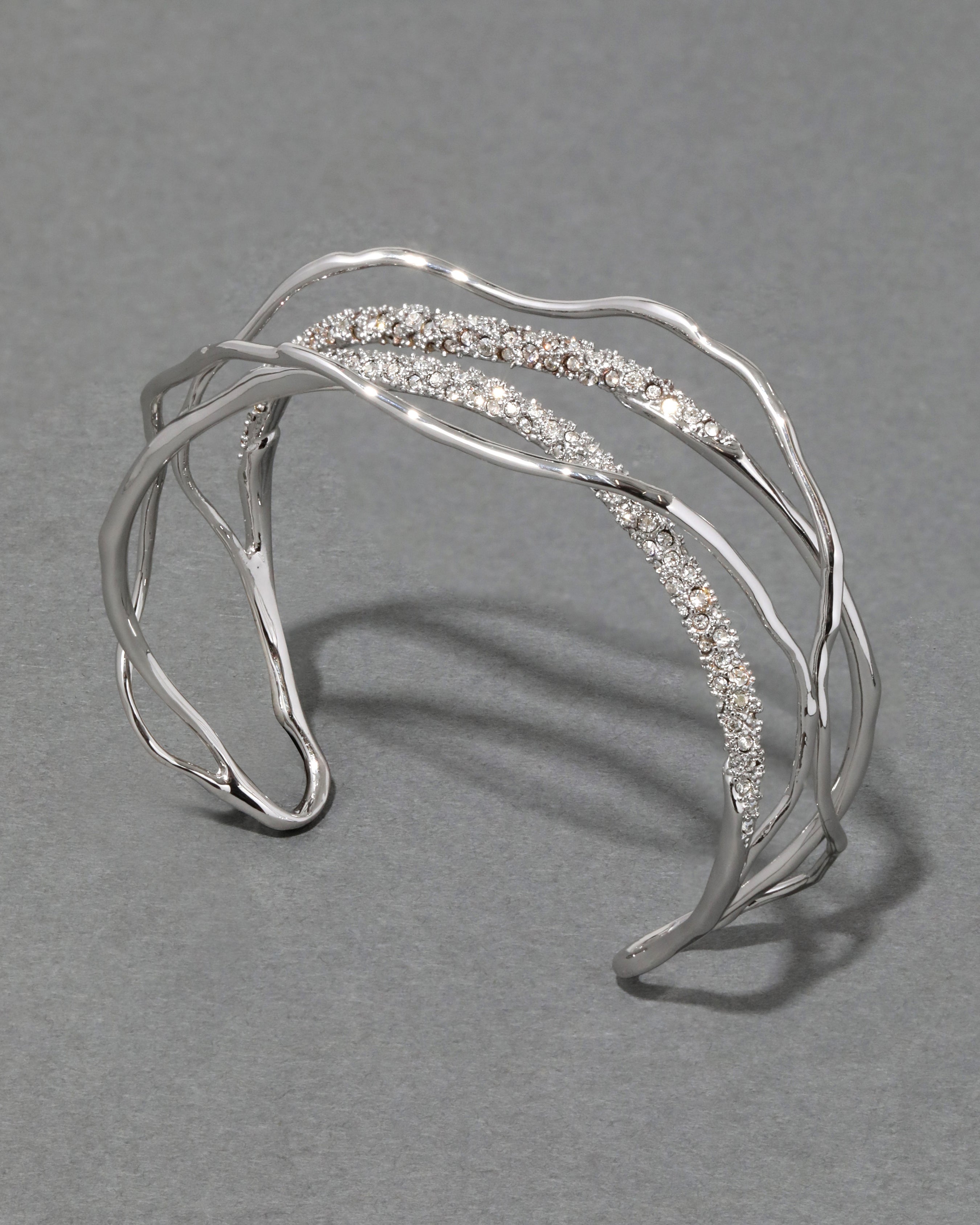 Solara Silver Demi Cuff Bracelet