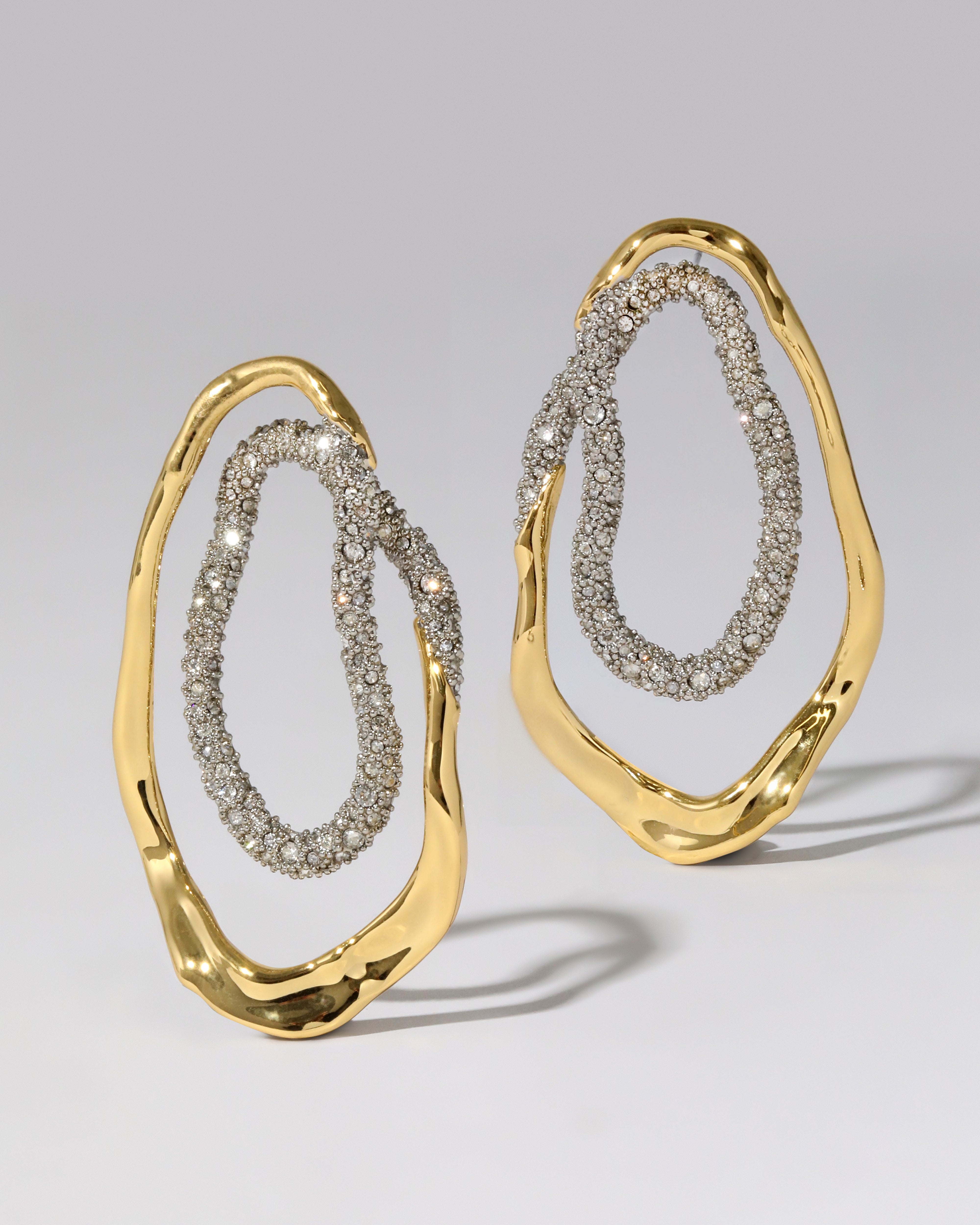 Solanales Double Loop Post Earring