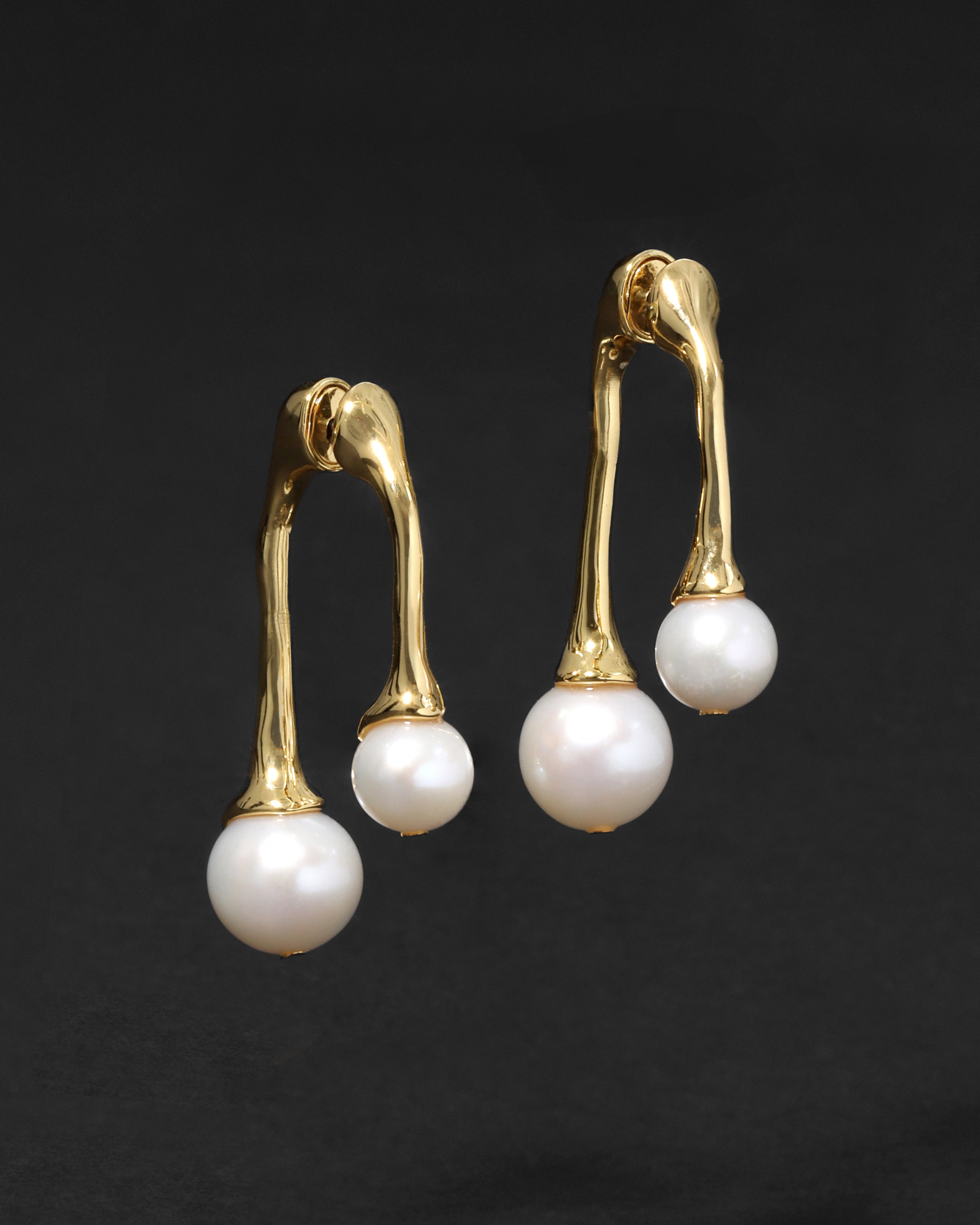 Perla Front Back Post Earring