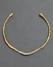 Solanales Gold Crystal Skinny Collar