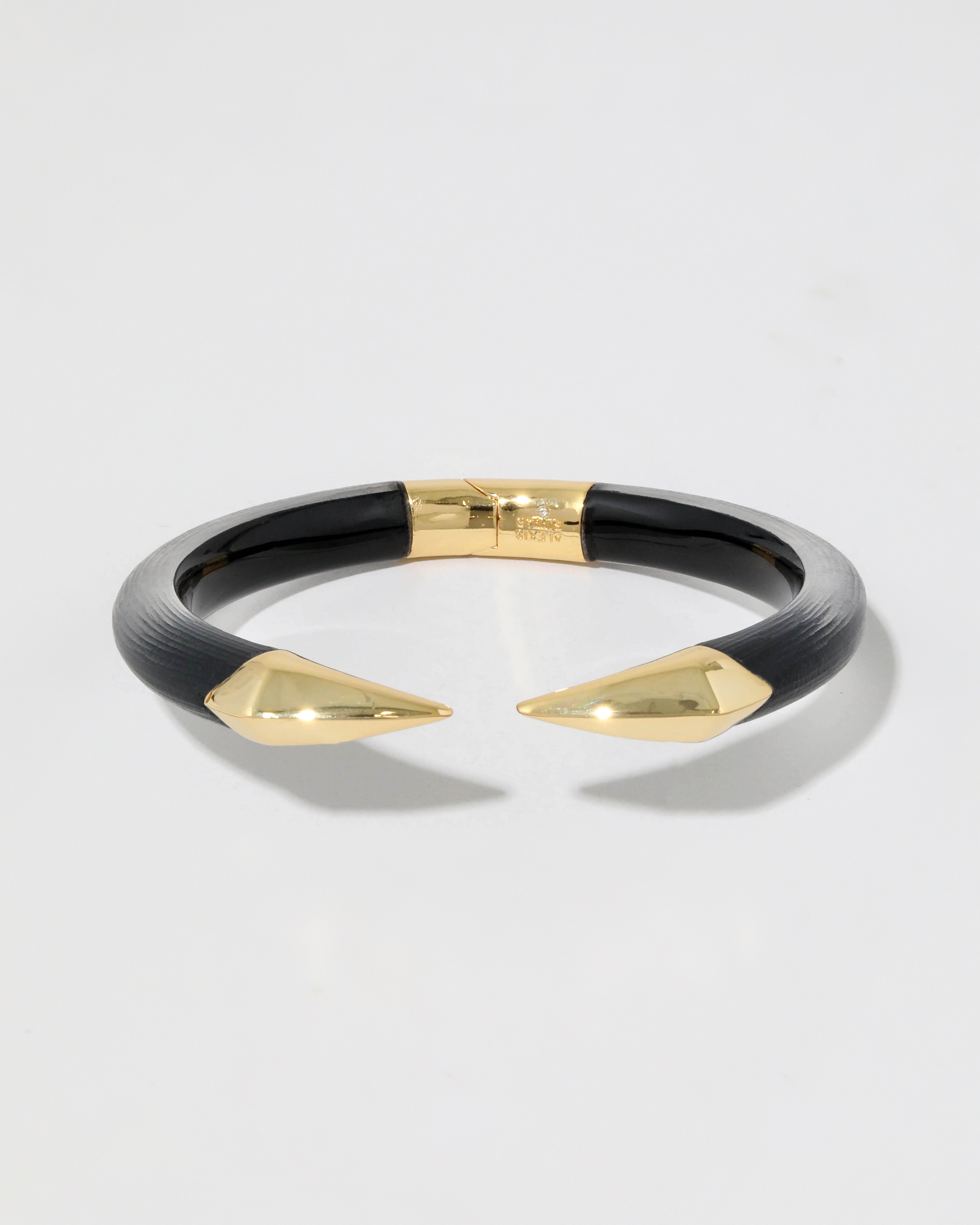Mirrored Pyramid Lucite Brake Hinge Bracelet