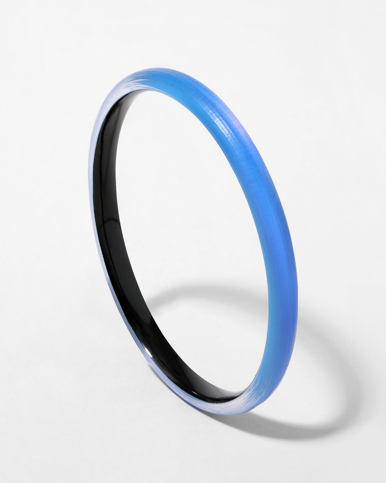 Luminous Lucite Super Skinny Bangle Bracelet- Hyacinth - Photo 2