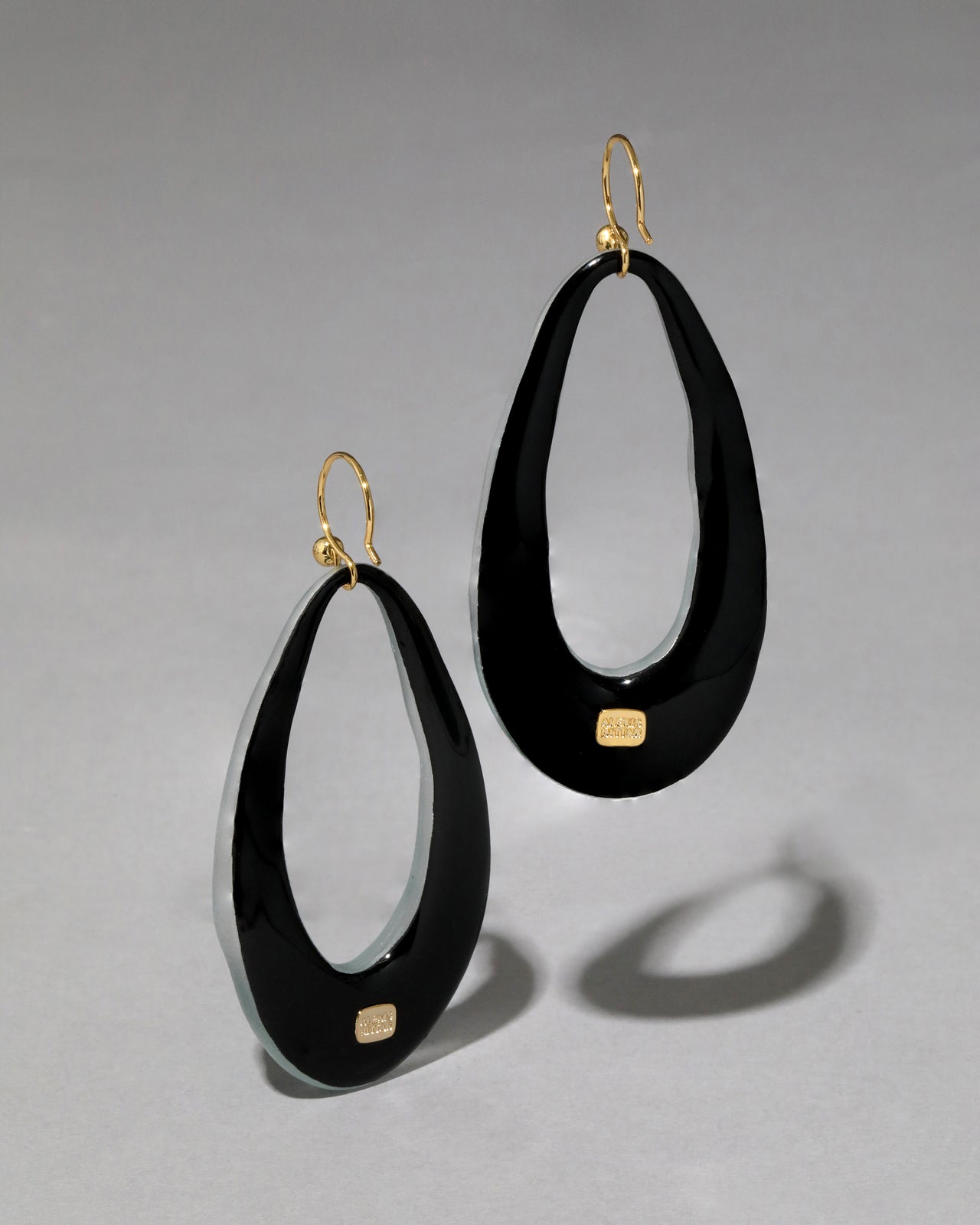 Lucite Link Wire Earring- Teal Blue - Photo 2