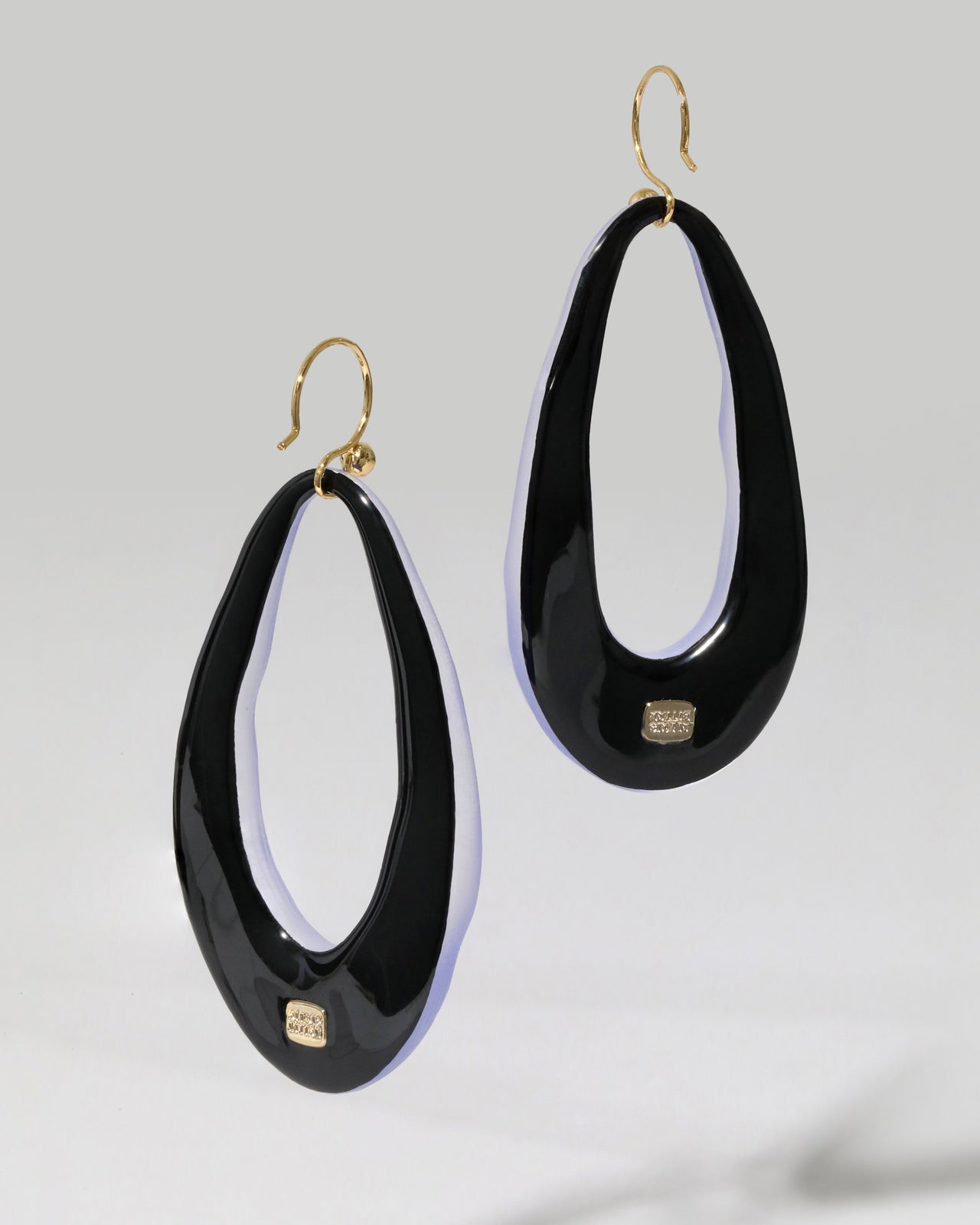 Lucite Link Wire Earring- Electric Violet - Photo 2