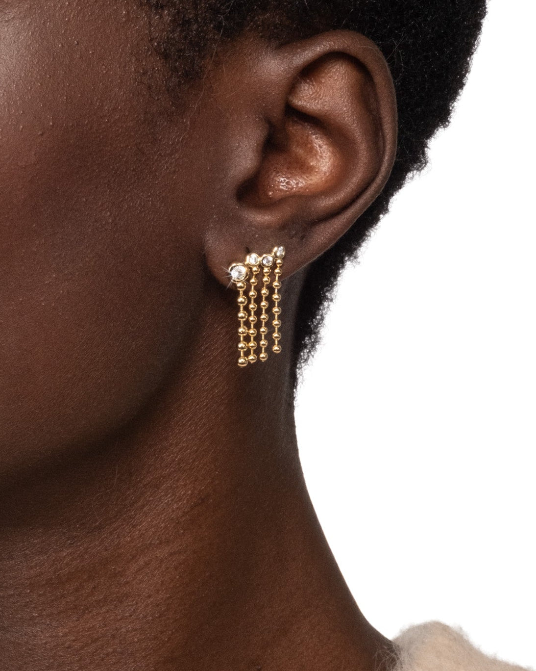 Asterales Bubble Fringe Ear Climber - Photo 2