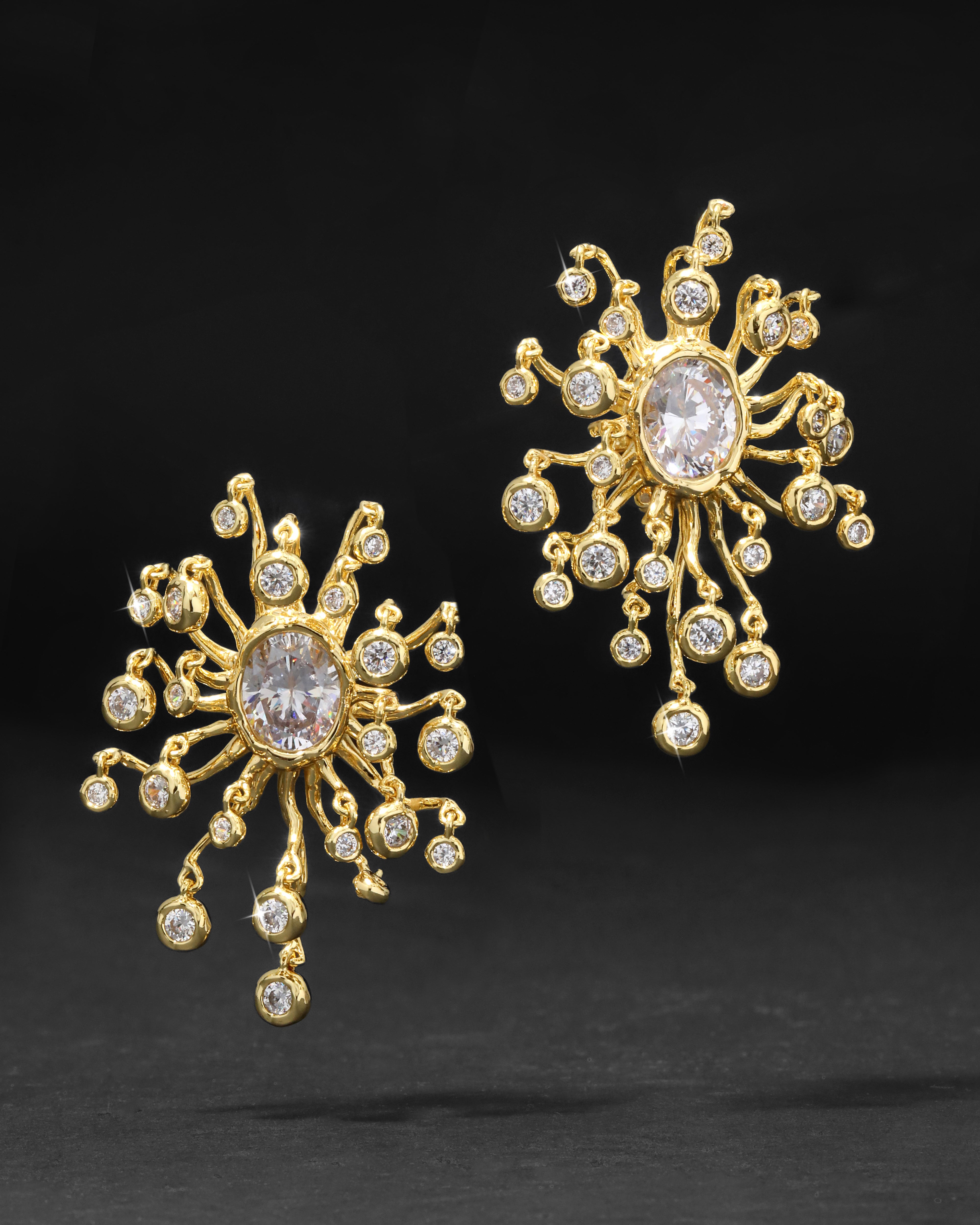 Asterales Modernist Clip Earring