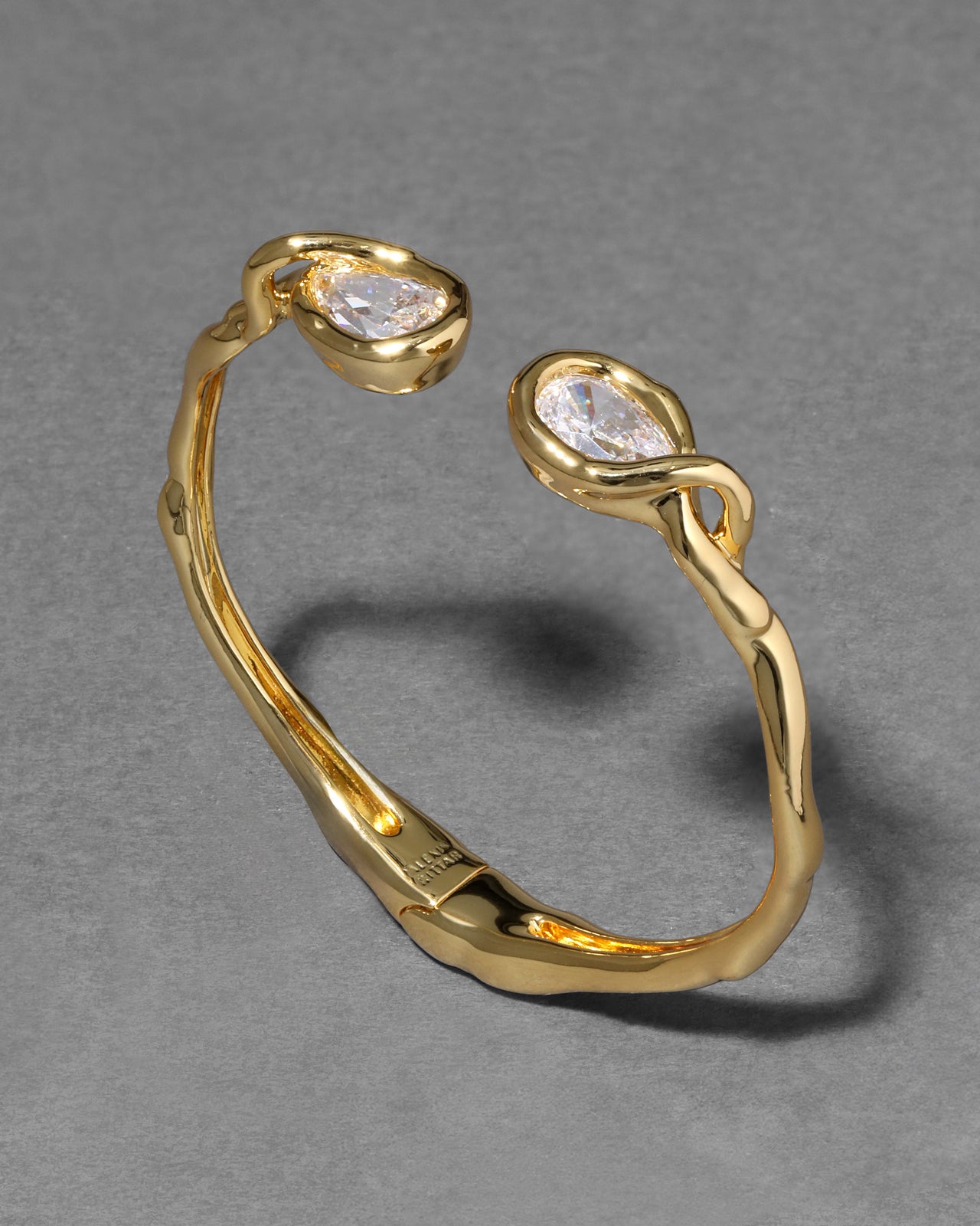 Asterales Crystal Capped Hinge Cuff Bracelet - Photo 2