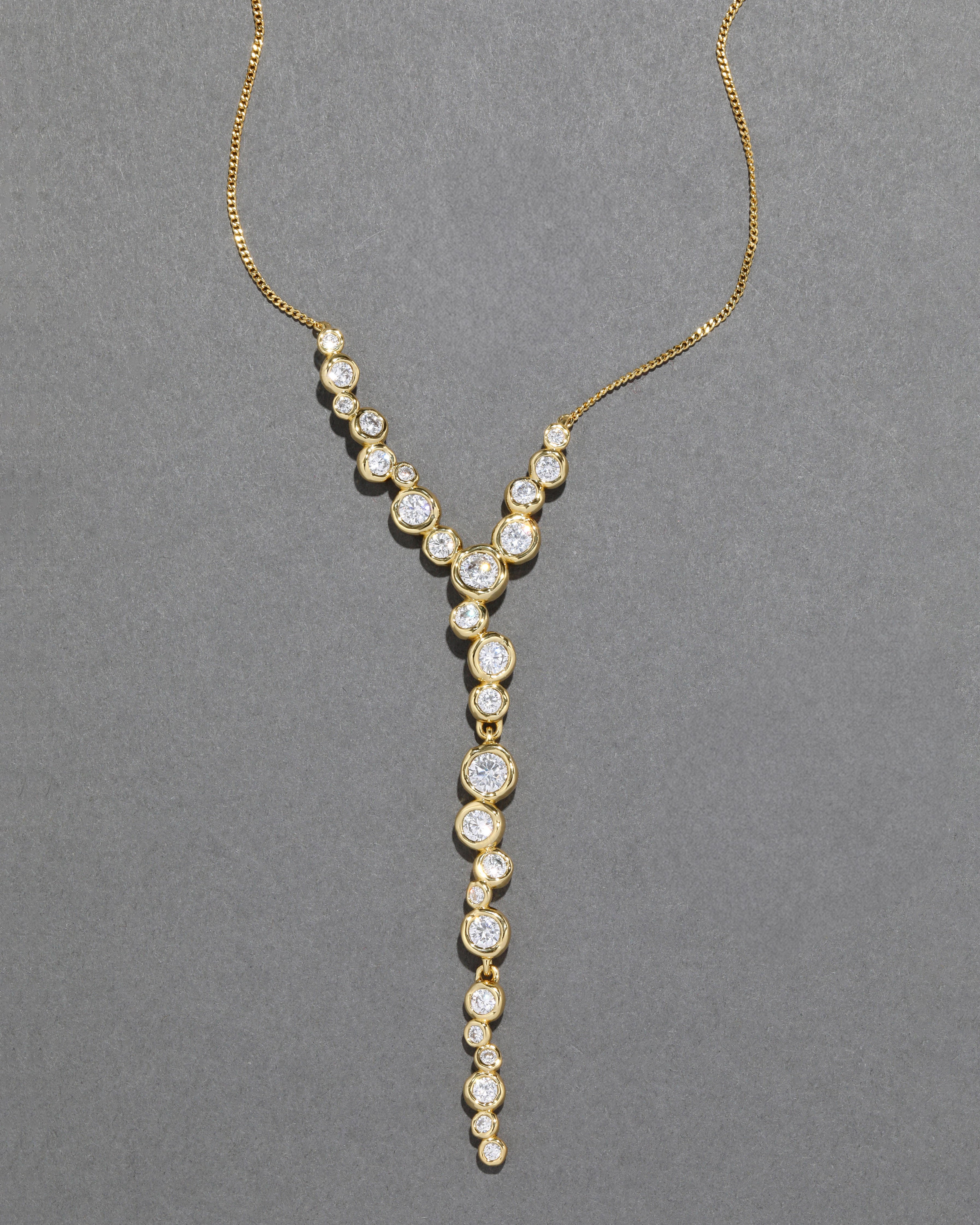 Asterales Gold Cascading Necklace