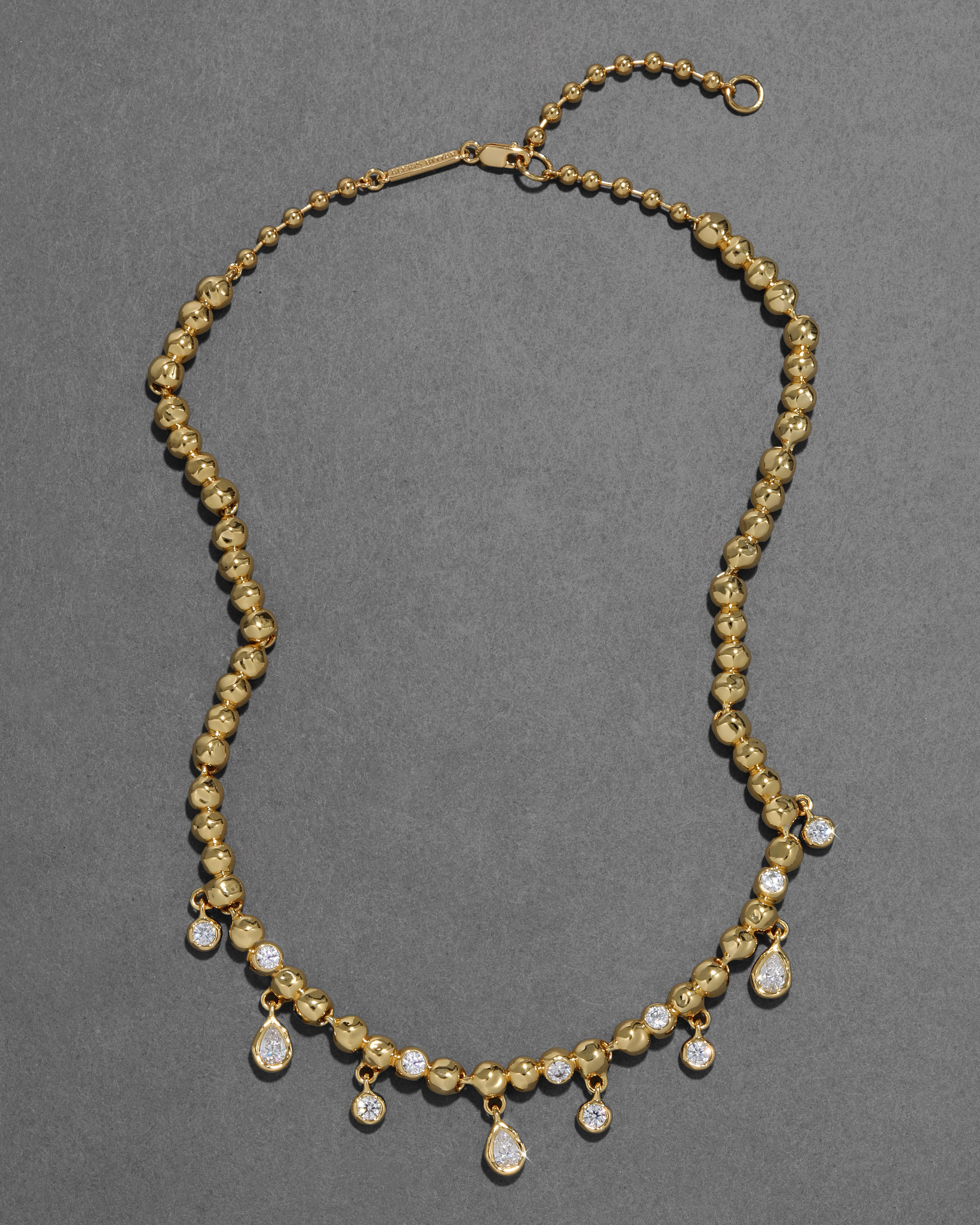 Asterales Crystal Charm Ball Chain Necklace
