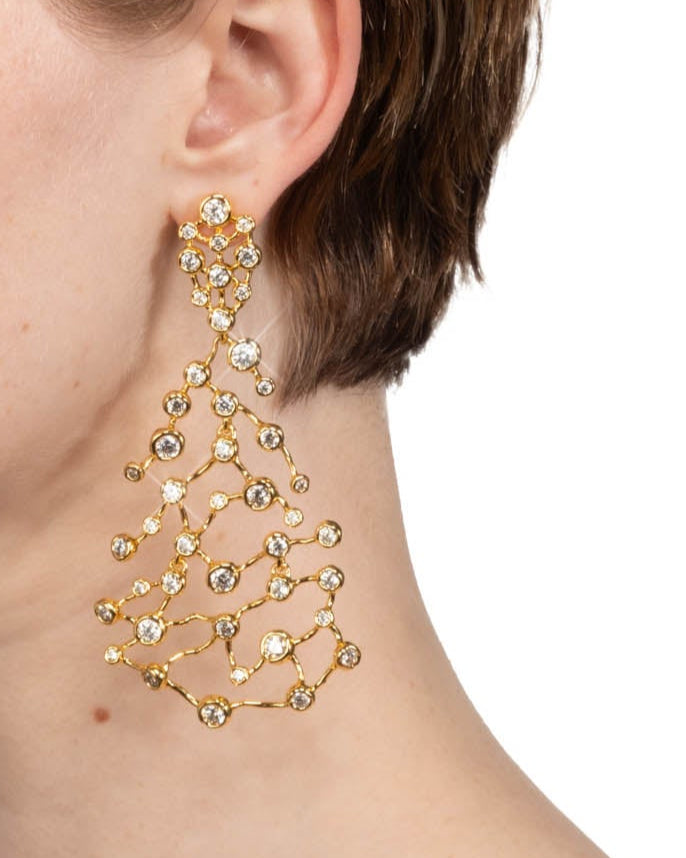 Asterales Gold Large Celestial Earring - Photo 2