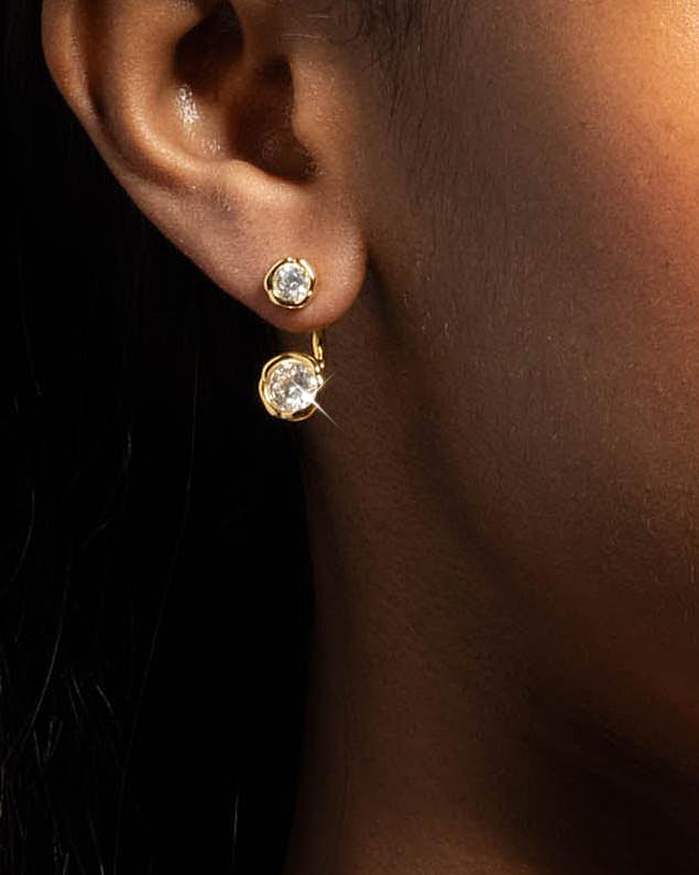 Asterales Molten Front Back Earring