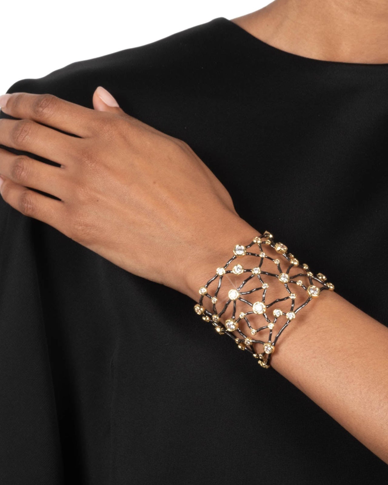 Asterales Noir Celestial Wide Cuff Bracelet - Photo 2