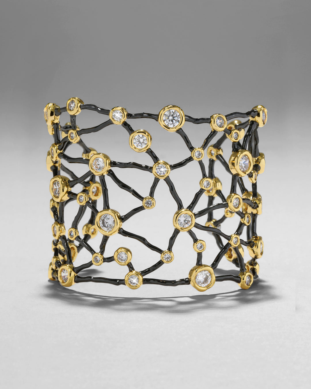 Asterales Noir Celestial Wide Cuff Bracelet