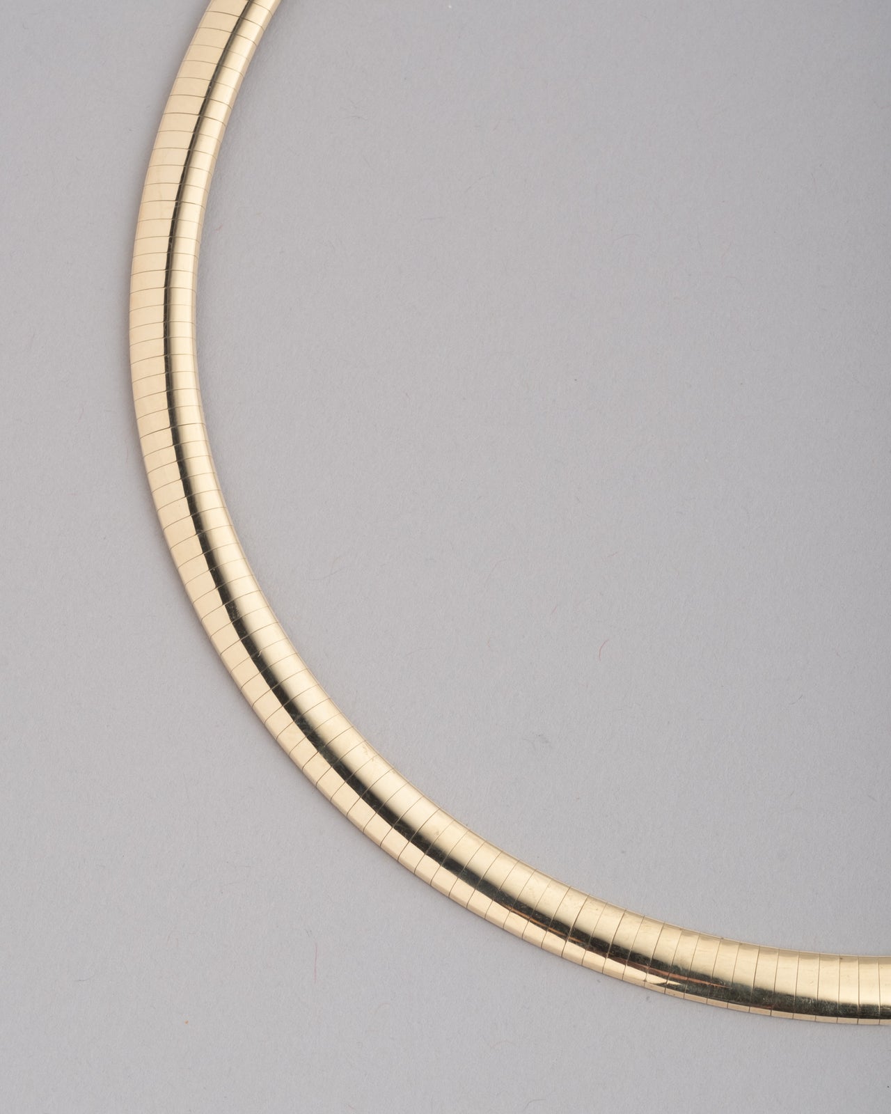 Vintage 1980s Italian Omega 14k Gold Necklace - Photo 2