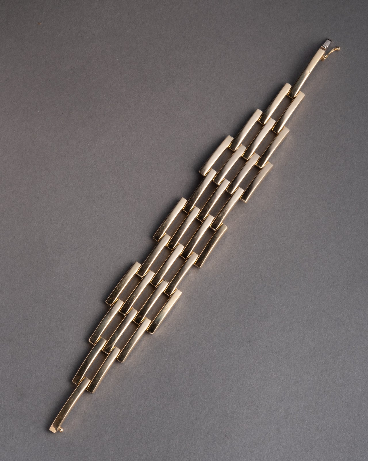 Vintage 1940s 18k Gold Italian Link Bracelet - Photo 2