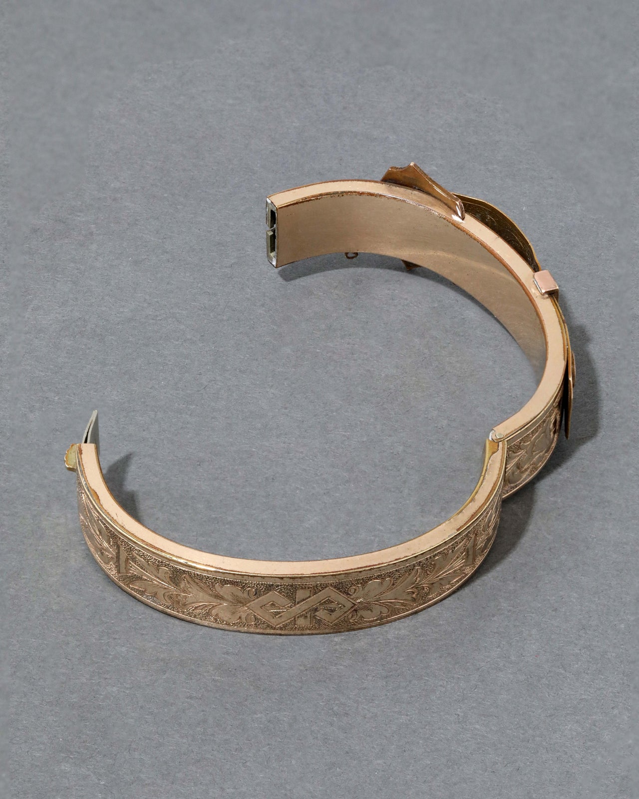 Antique 1800s Victorian Hinge Buckle Bracelet - Photo 2