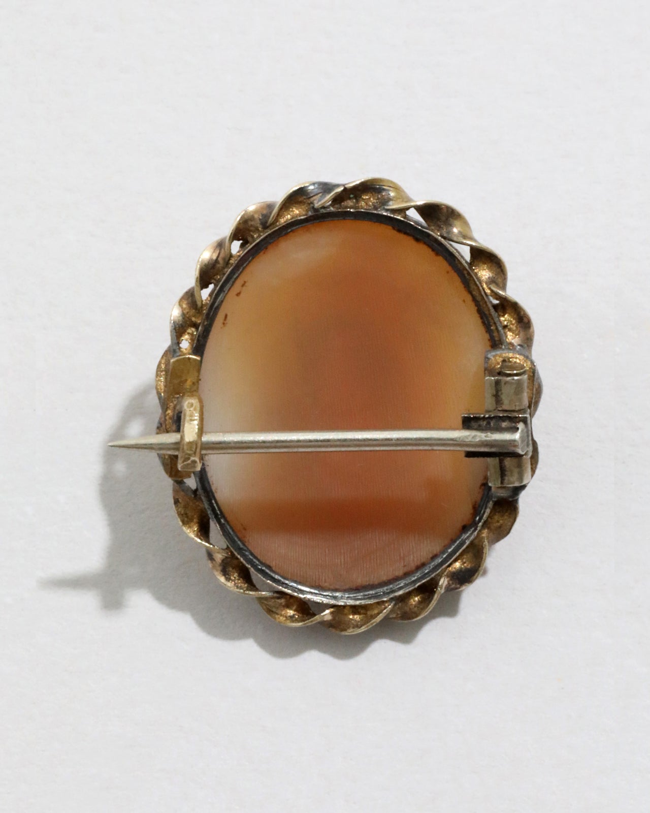 Antique Victorian 14k Gold Fill Hand-Carved Mini Cameo Pin - Photo 2