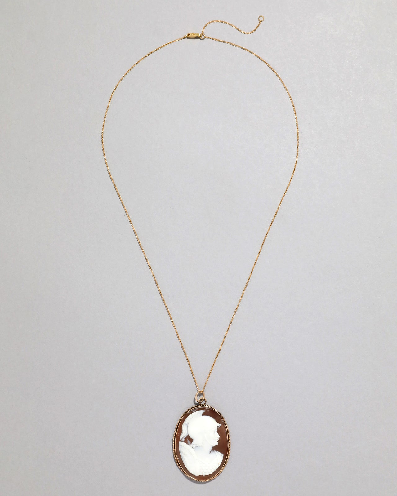 Antique 1800s Victorian Shell Cameo Necklace - Photo 2