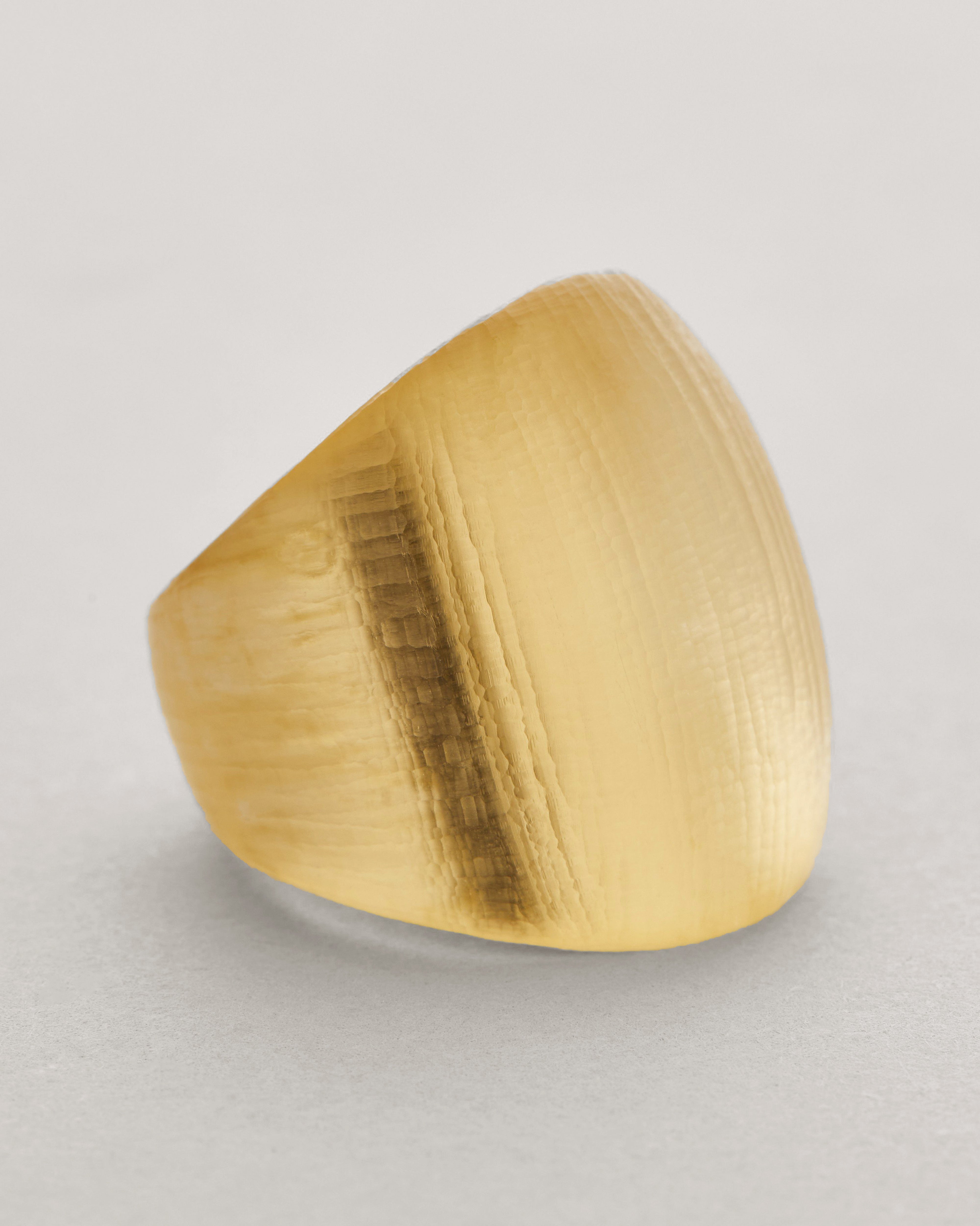 Gold Lucite Block Ring | Gold Block Ring
