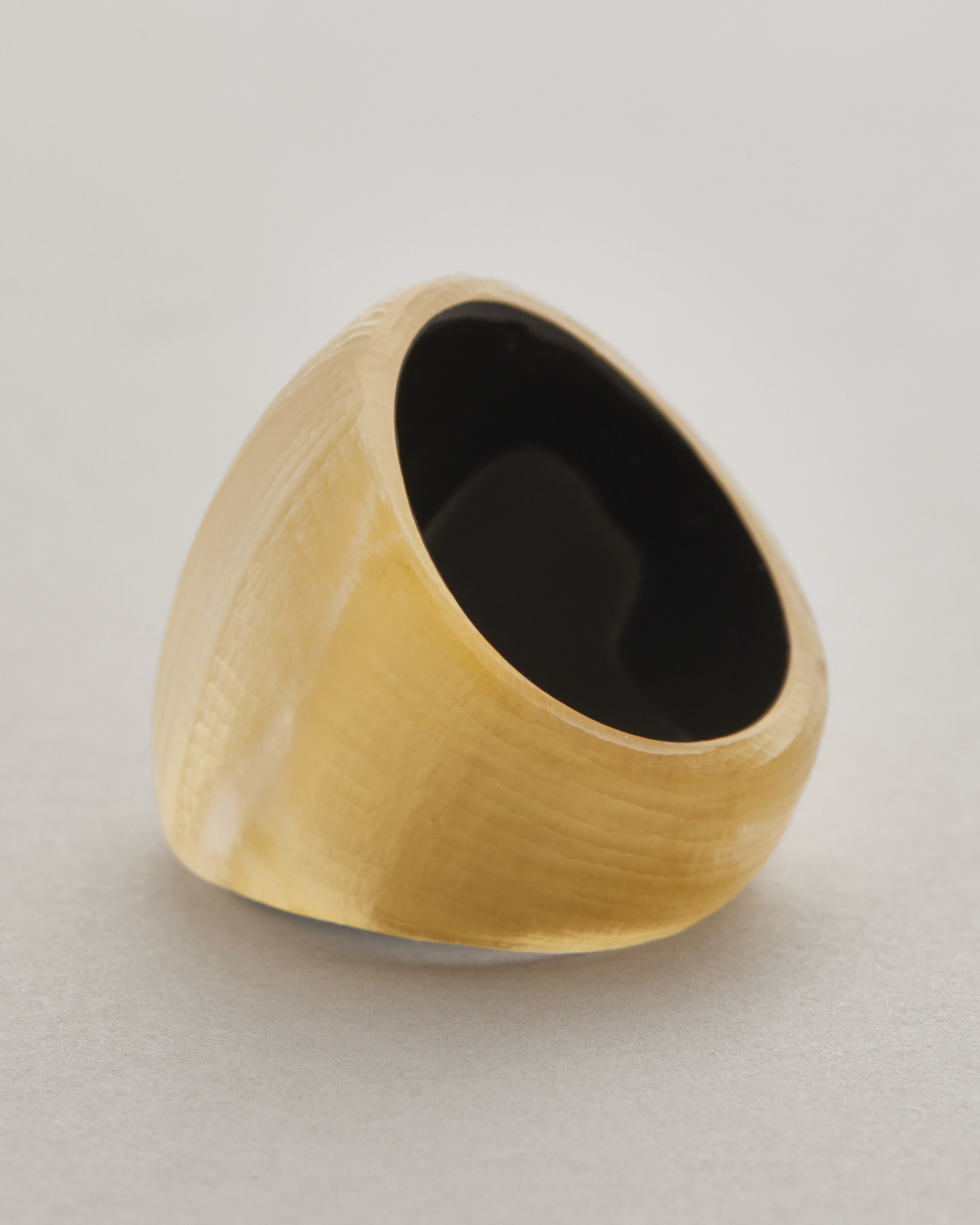 Gold Lucite Block Ring | Gold Block Ring