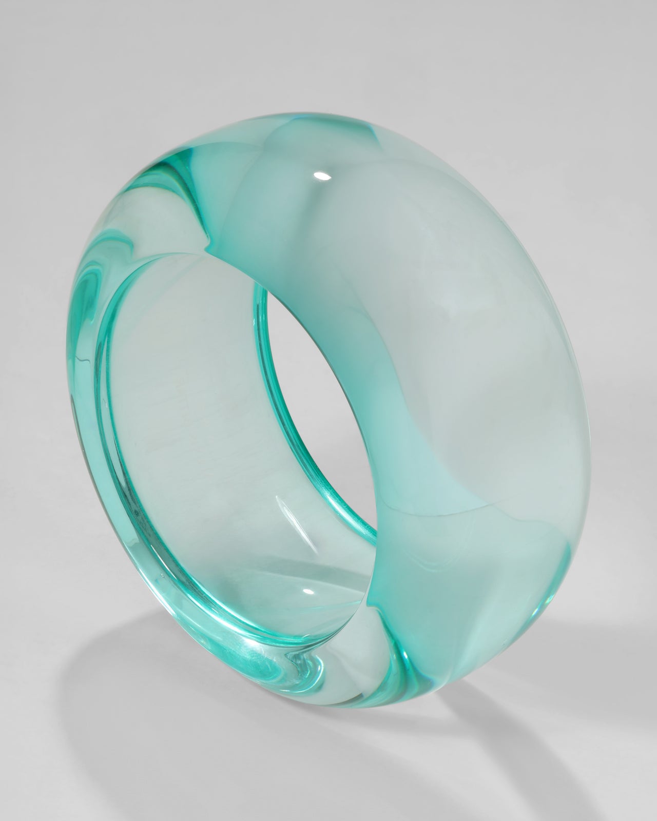 Bonbon Lucite Wide Bangle Bracelet- Horizon - Photo 2