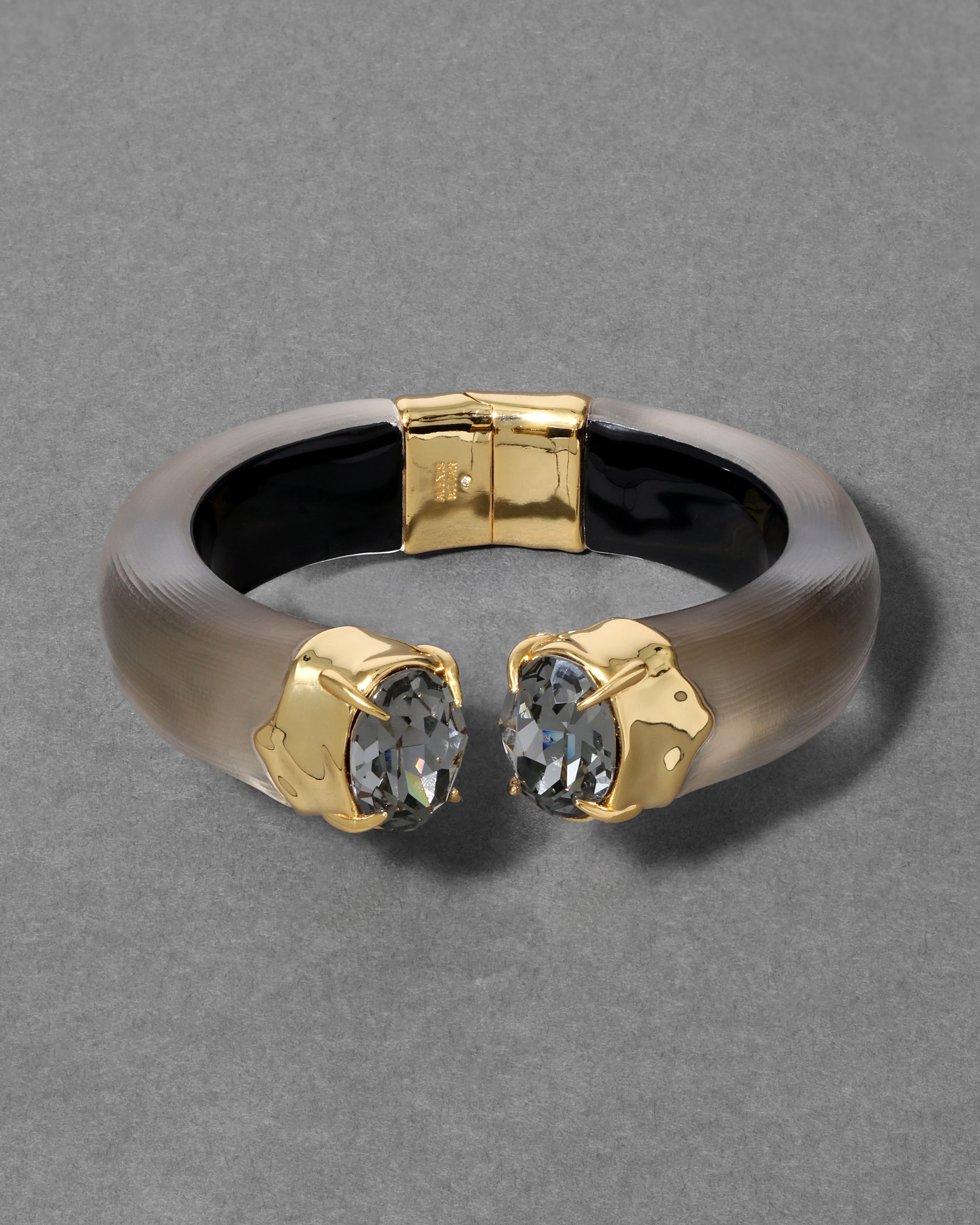 Bonbon Crystal Lucite Hinge Bracelet Warm