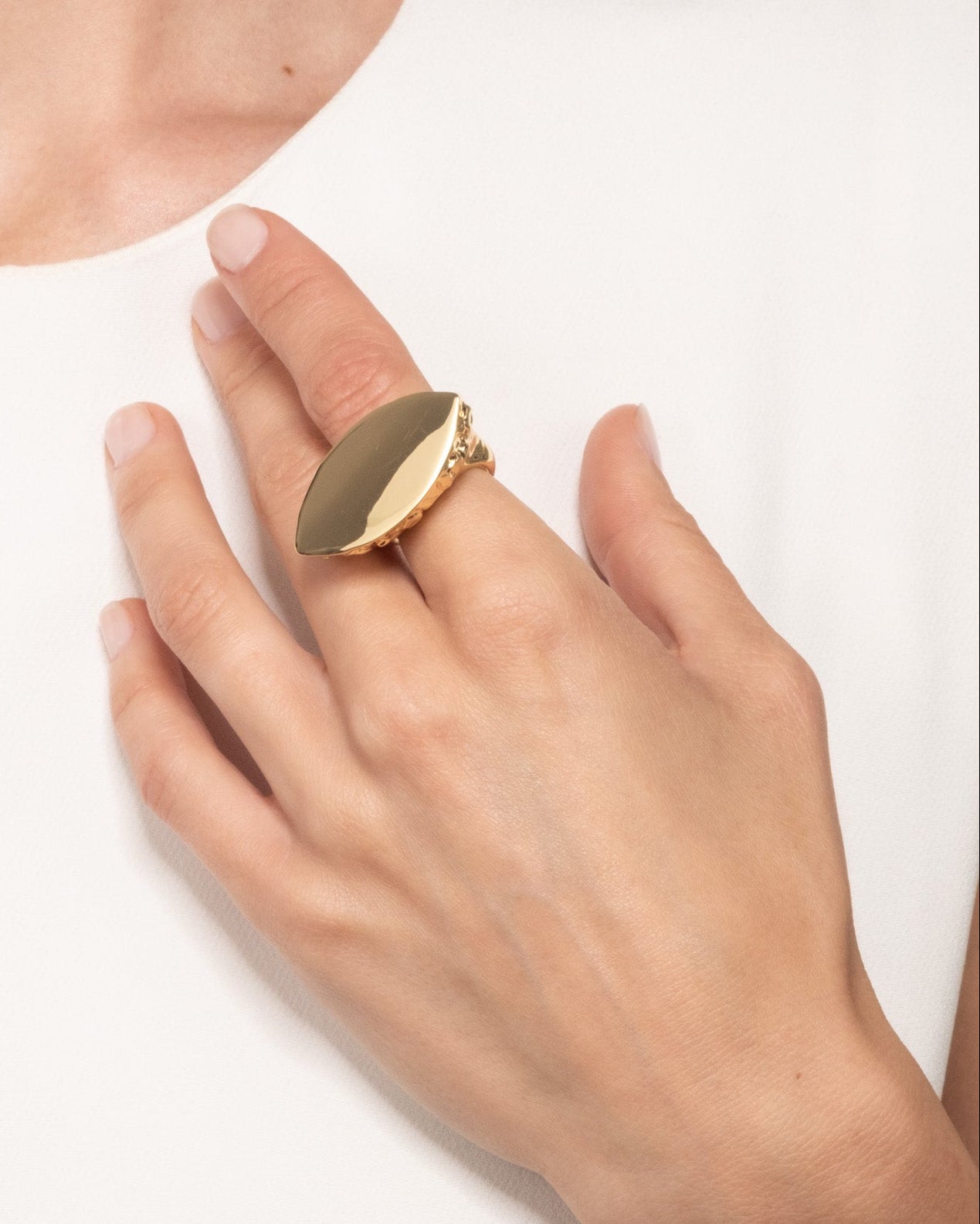 Brut Gold Slice Ring - Photo 2