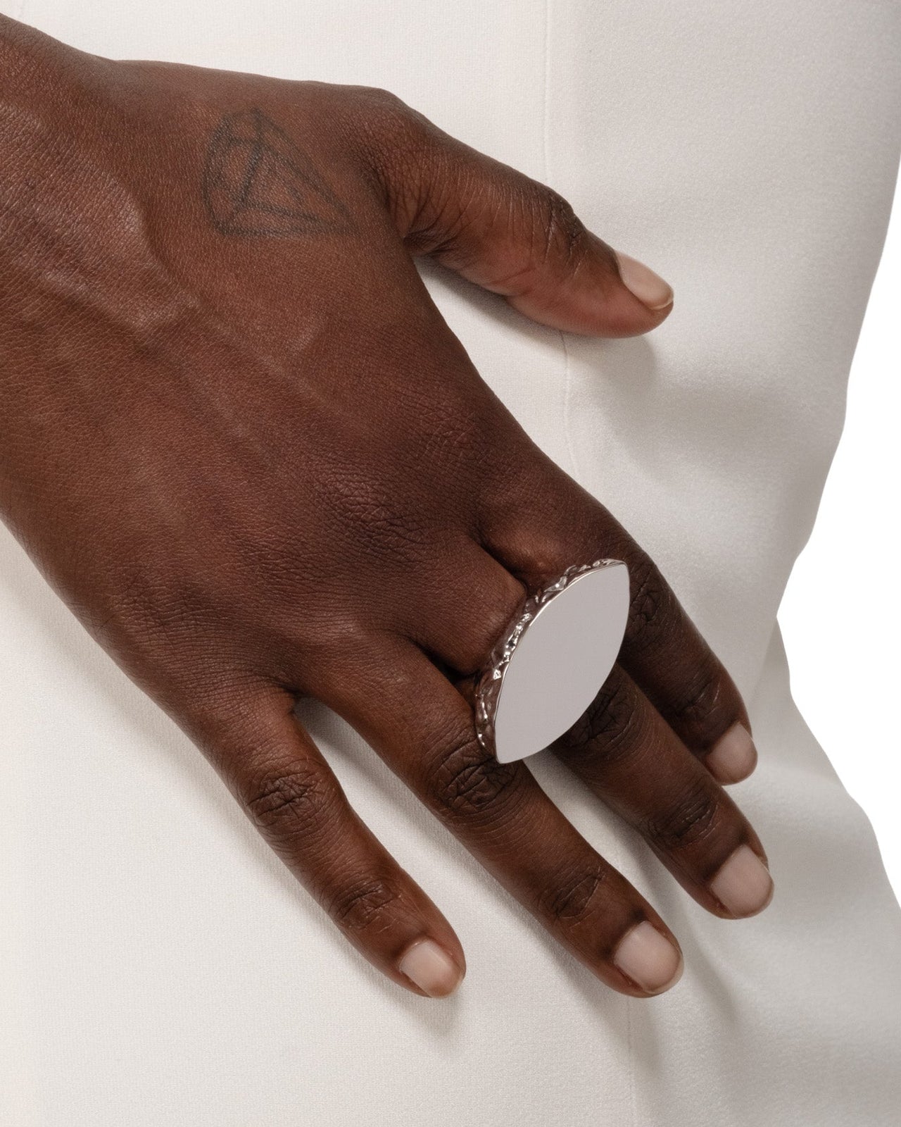 Brut Silver Slice Ring - Photo 2