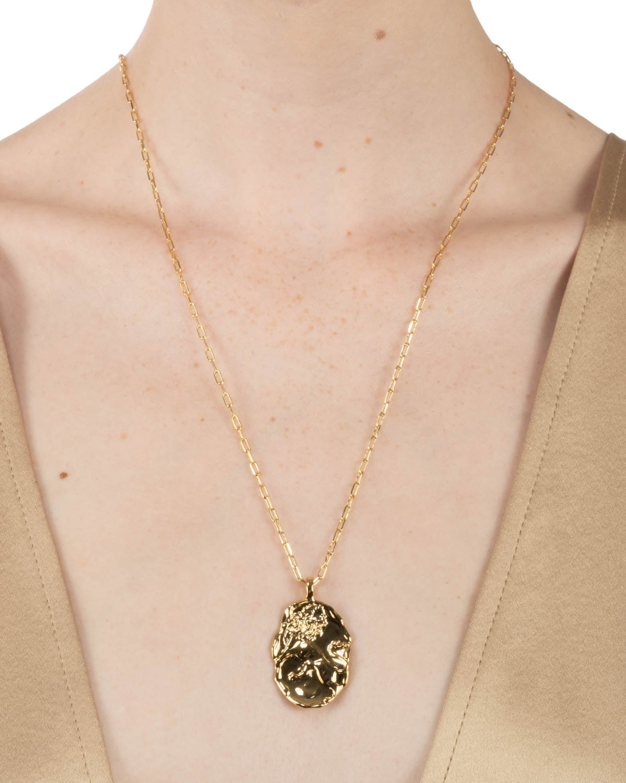 Brut Gold Lion Charm Pendant Necklace - Photo 2