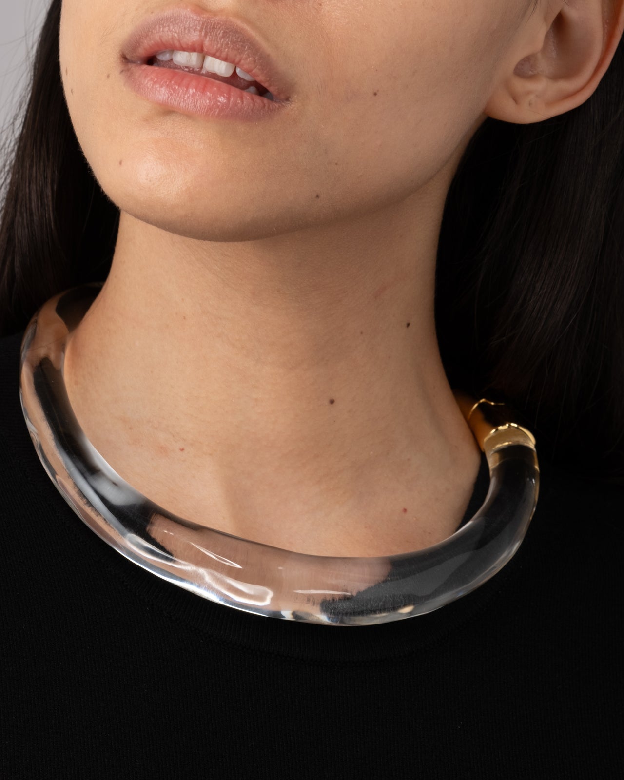 Clear Lucite Hinge Collar - Photo 2