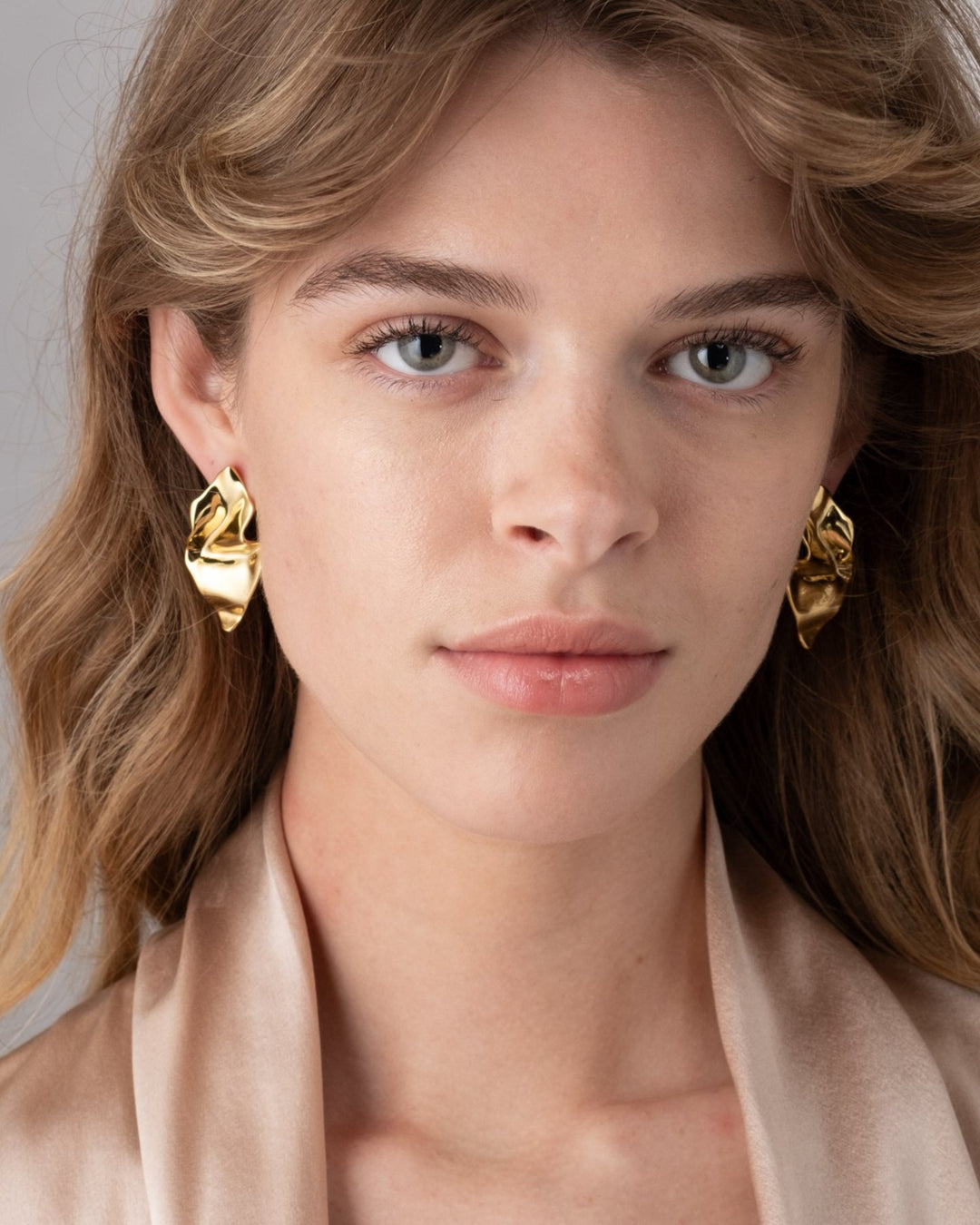Crumpled Metal Post Earring ALEXIS BITTAR
