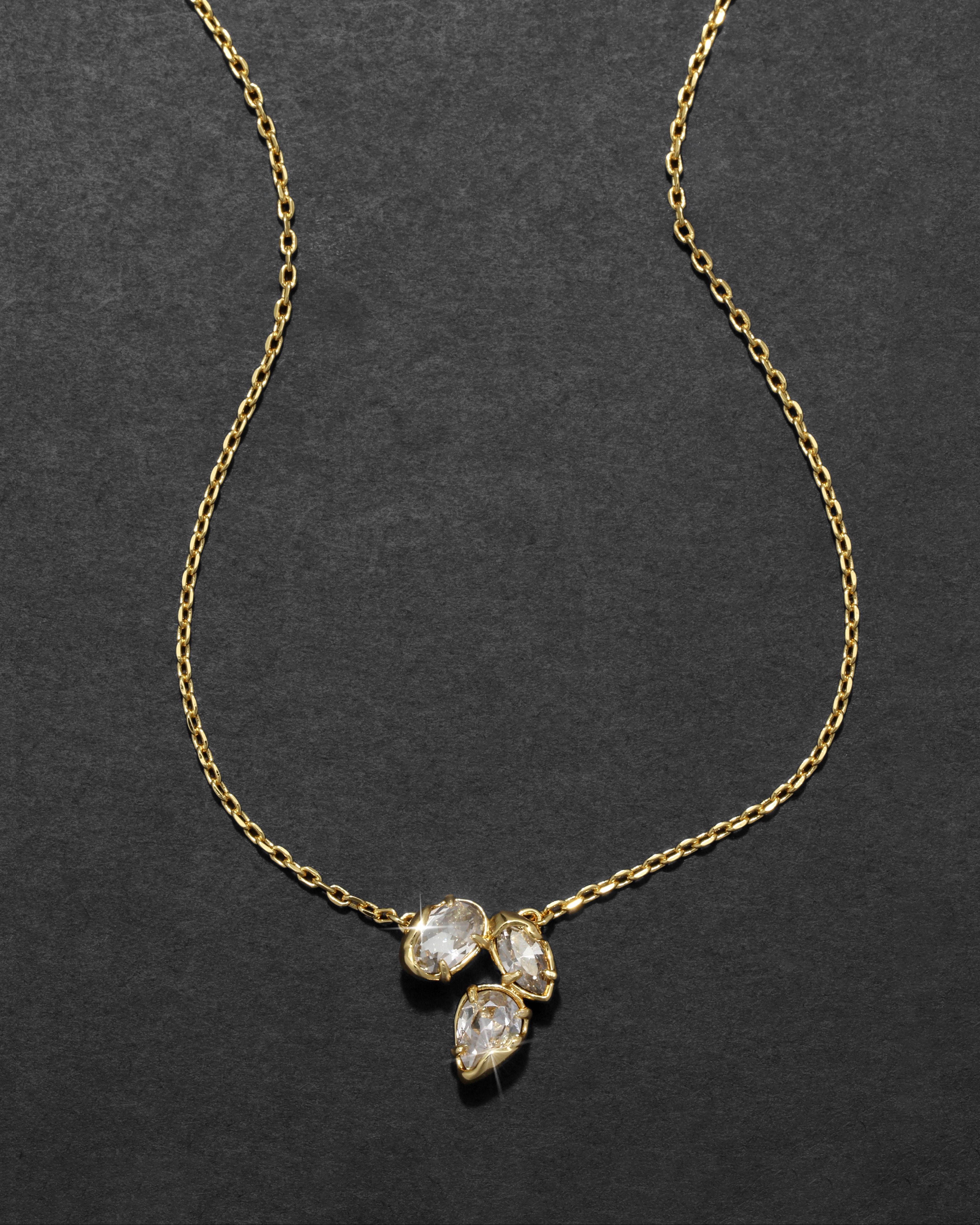 Éclat Crystal Cluster Pendant Necklace