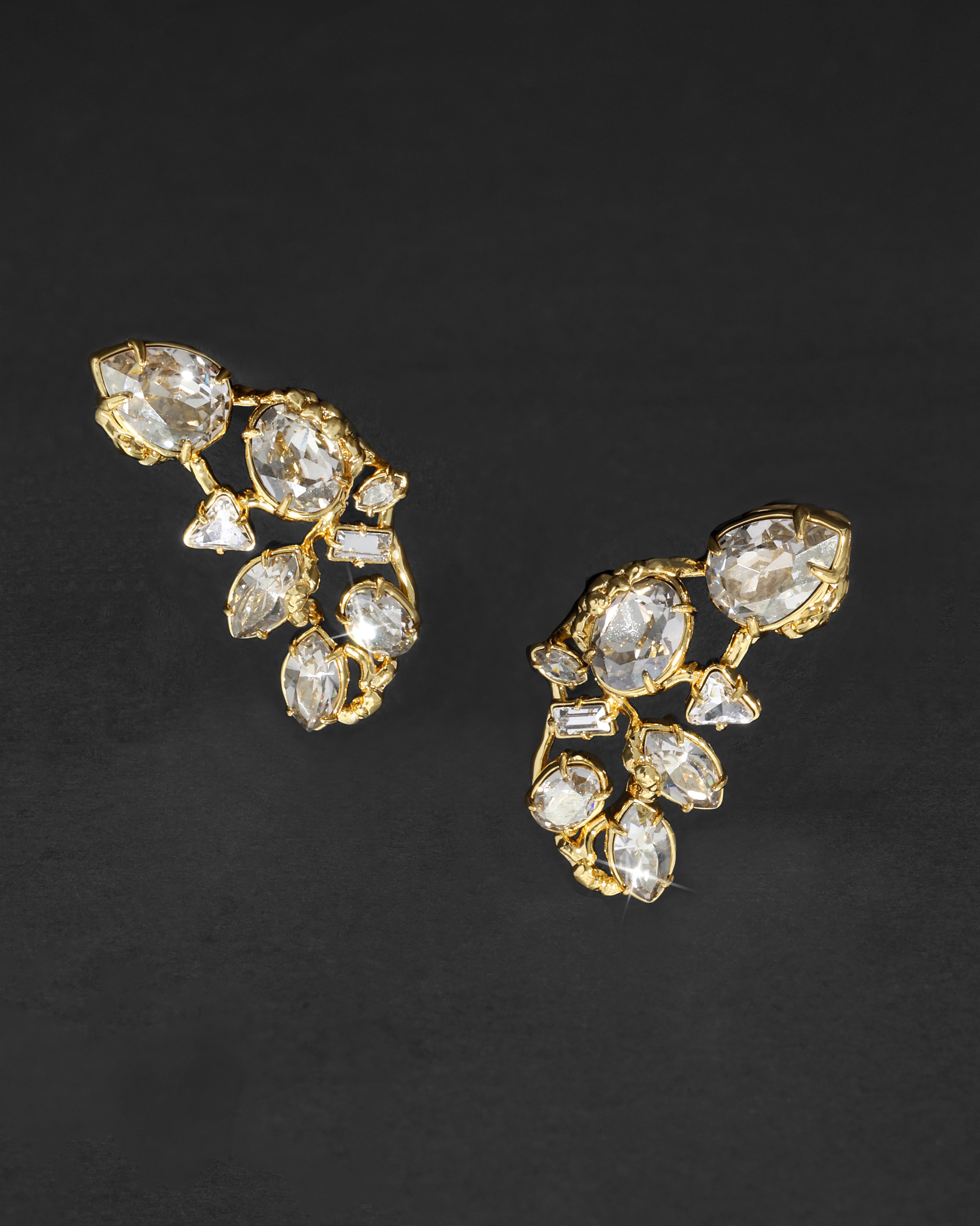 Éclat Crystal Studded Post Earring